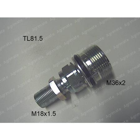 FEMALE COUPLER - CVV
COUPLER 1/2'' +M36 - M18 X 150-12L  MALE BULKHEAD