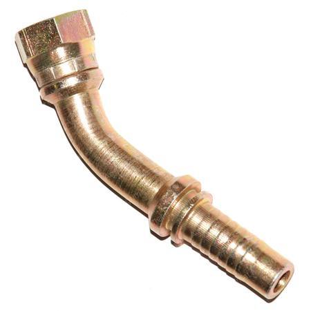SWAGE NIPPLE BSPP 60° CONE - FEMALE - 45°
1/2'' - HOSE 3/8''