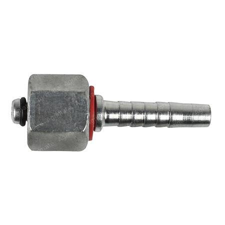 SWAGE NIPPLE METRIC 24° CONE S TYPE - FEMALE
M14 X 1.5 - HOSE 1/4''