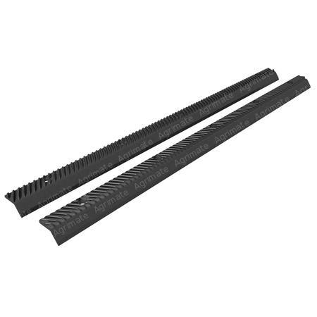 RASP BARS PAIR LH / RH
L 1295 mm - 5 ROUND HOLES ON SMOOTH SIDE - 2 PC.