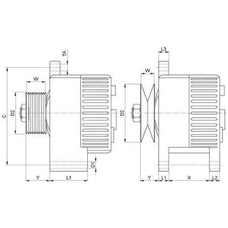 ALTERNATOR
14 V - 45 A