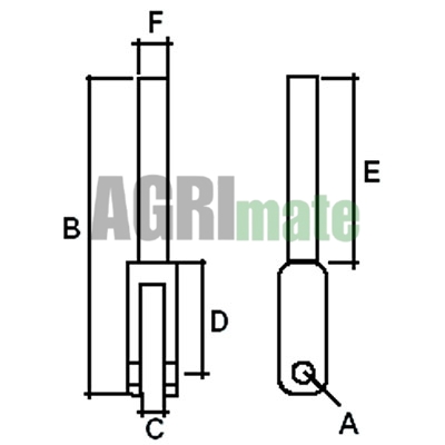 Technical drawing for LEVELLING FORK