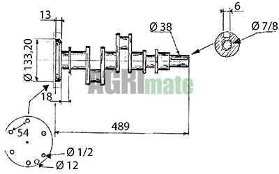 Technical drawing for CRANKSHAFT KIT