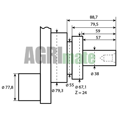 Technical drawing for CRANKSHAFT
GENMOT