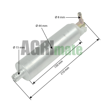 Technical drawing for FUEL PUMP
Ø IN 8 / OUT 15 MM