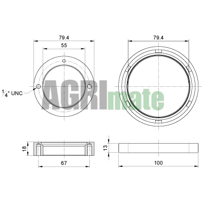 Technical drawing for FRONT CRANKSHAFT SEAL KIT