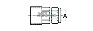 Technical drawing for ISO A PUSH-PULL COUPLING FEMALE
3/8 BSP – COUPLING Ø 23.7MM (1/2)