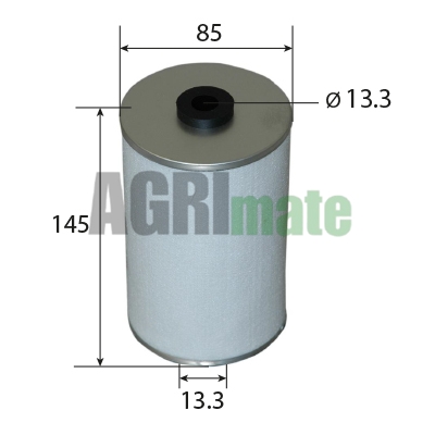 Technical drawing for FUEL FILTER ELEMENT