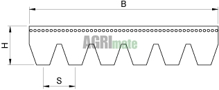Technical drawing for V-RIBBED BELT
10PK x 1715 mm