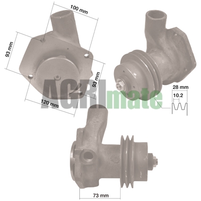 Technical drawing for WATER PUMP