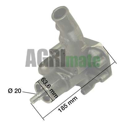 Technical drawing for WATER PUMP
WITHOUT GASKET