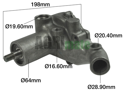 Technical drawing for WATER PUMP
AXLE Ø 20 MM