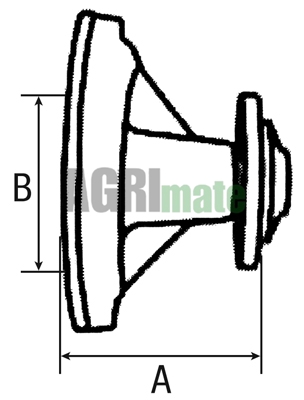 Technical drawing for WATER PUMP
IMPELLER Ø 112 mm – WITH AIRCO