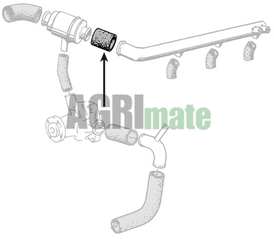 Technical drawing for THERMOSTAT HOSE
Ø 34.5 X 38 MM