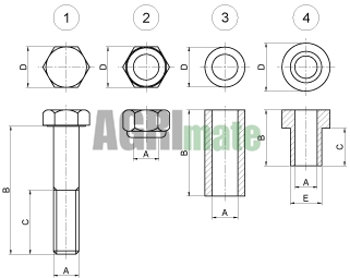 Technical drawing for FLANGE
103 x 35 x 8 Ø 14.5