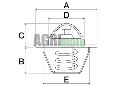Technical drawing for THERMOSTAT
Ø 54 MM – H 50 MM