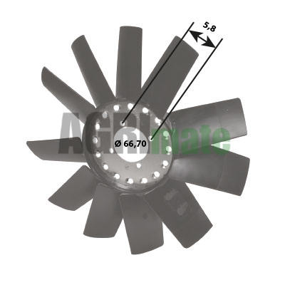 Technical drawing for FAN BLADE
11 BLADES