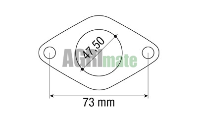Technical drawing for THERMOSTAT GASKET