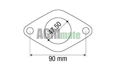 Technical drawing for THERMOSTAT GASKET
Ø 47.50 X 90 MM