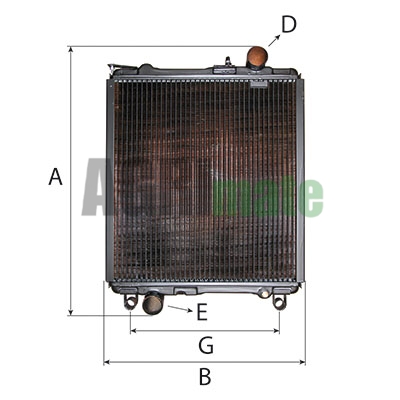 Technical drawing for RADIATOR