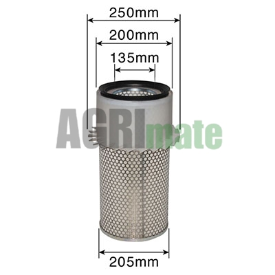 Technical drawing for OUTER AIR FILTER