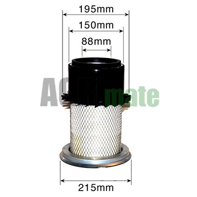Technical drawing for OUTER AIR FILTER