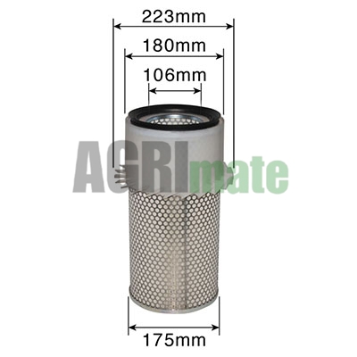 Technical drawing for OUTER AIR FILTER