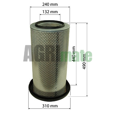 Technical drawing for OUTER AIR FILTER