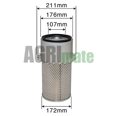 Technical drawing for OUTER AIR FILTER