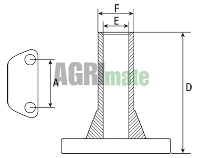 Technical drawing for EXHAUST PIPE