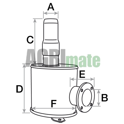 Technical drawing for SILENCER
Ø INT. 56 – L. 370 MM