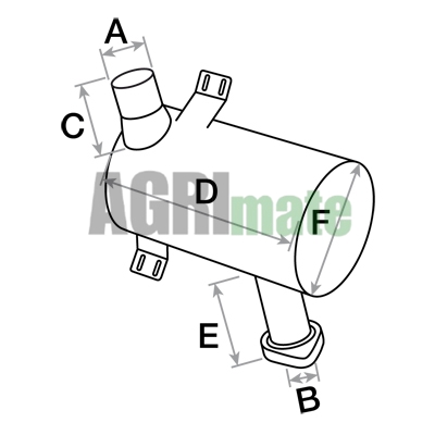 Technical drawing for SILENCER
Ø INT. 59 – L. 320 MM