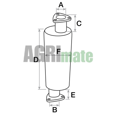 Technical drawing for SILENCER
Ø INT. 45 – L. 395 MM