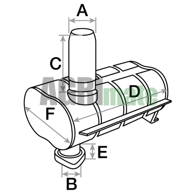 Technical drawing for SILENCER
Ø INT. 53 – L. 390 MM