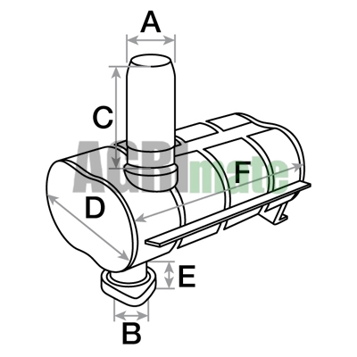 Technical drawing for SILENCER
Ø INT. 52MM – L. 385 MM