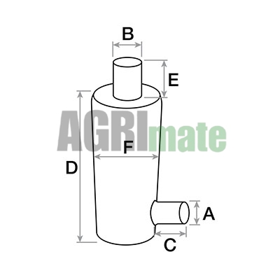 Technical drawing for SILENCER
Ø INT. 99 – L. 998 MM