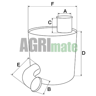 Technical drawing for SILENCER
Ø INT. 60 – L. 395 MM