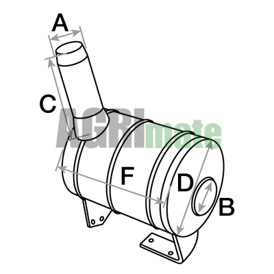 Technical drawing for SILENCER
Ø INT. 75 – L. 360 MM