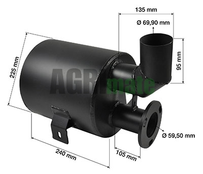 Technical drawing for SILENCER