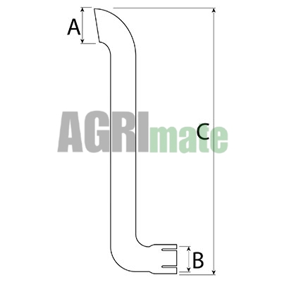 Technical drawing for EXHAUST PIPE
WITHOUT COLLAR