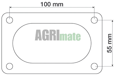 Technical drawing for EXHAUST ELBOW GASKET