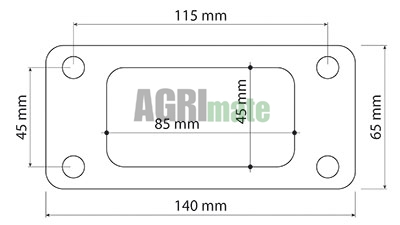 Technical drawing for EXHAUST ELBOW GASKET