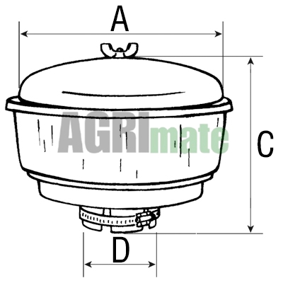 Technical drawing for AIR PREFILTER