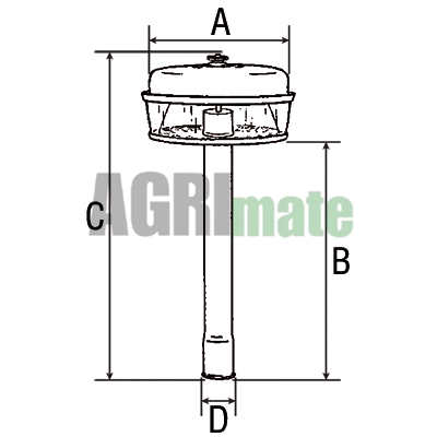 Technical drawing for AIR PREFILTER