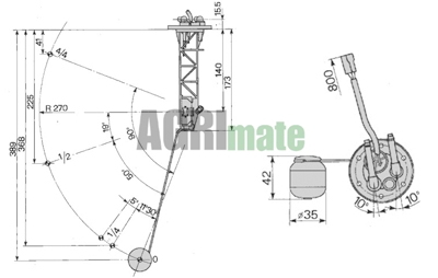 Technical drawing for FUEL SENDER UNIT