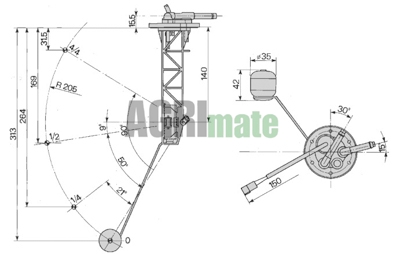 Technical drawing for FUEL SENDER UNIT