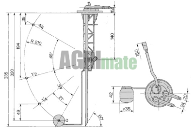 Technical drawing for FUEL SENDER UNIT