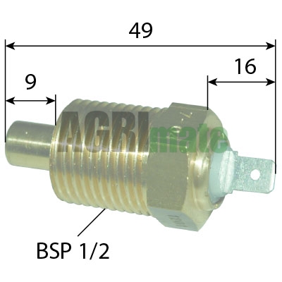 Technical drawing for TEMPERATURE SENDER UNIT