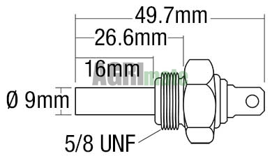 Technical drawing for TEMPERATURE SENDER UNIT