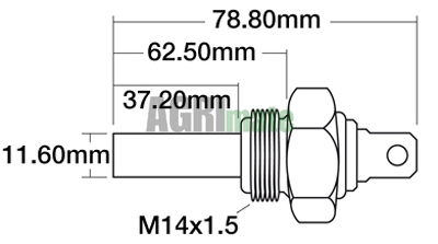 Technical drawing for TEMPERATURE SENDER UNIT